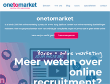 Tablet Screenshot of onetomarket.nl